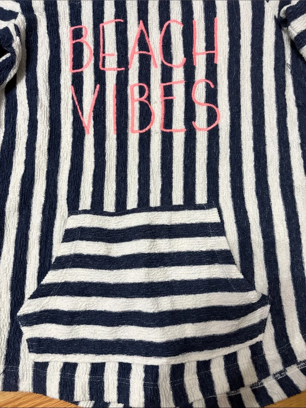 Old Navy Navy and White Striped Hoodie 